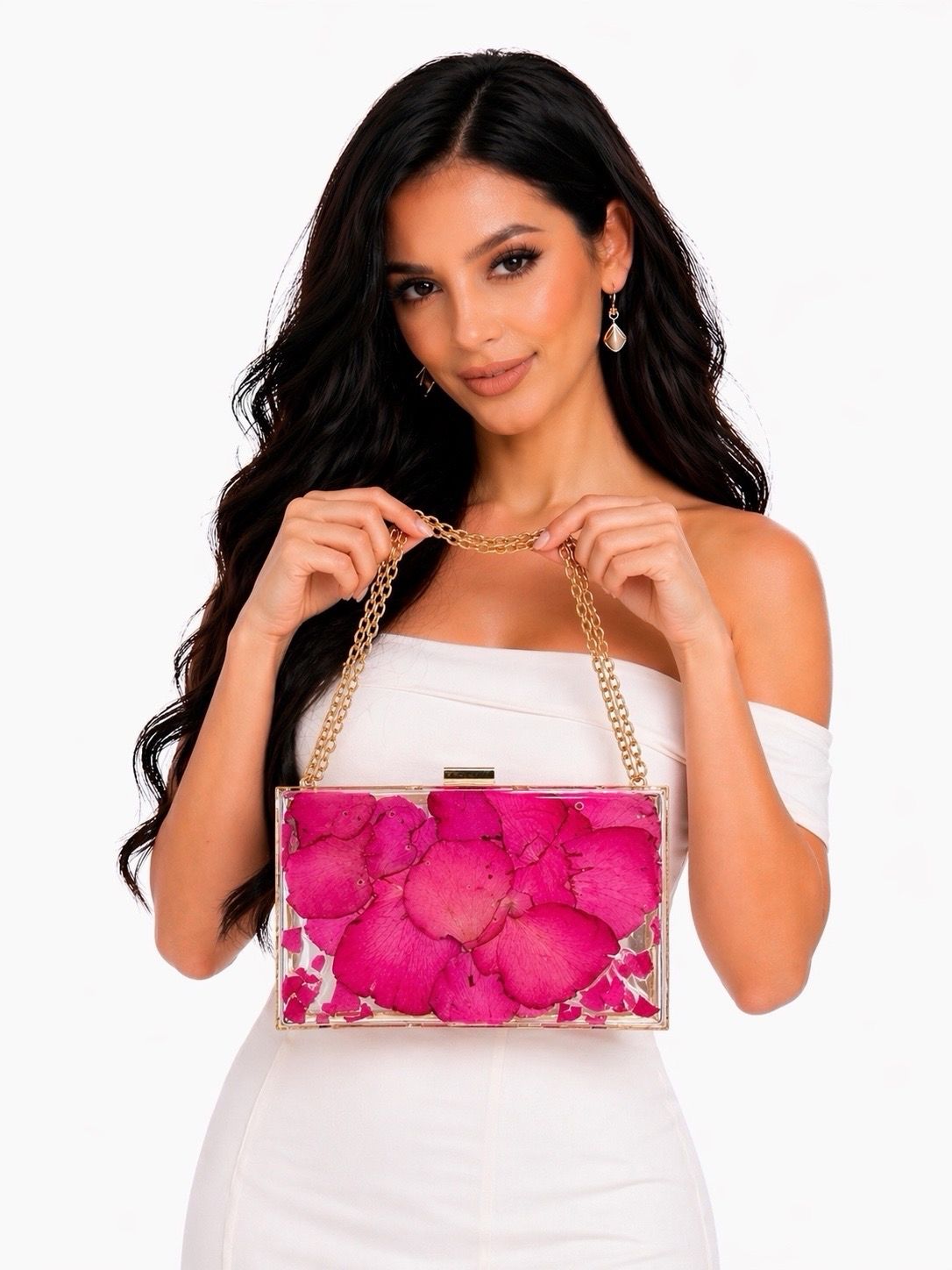 Cartera de petalos de Rosa