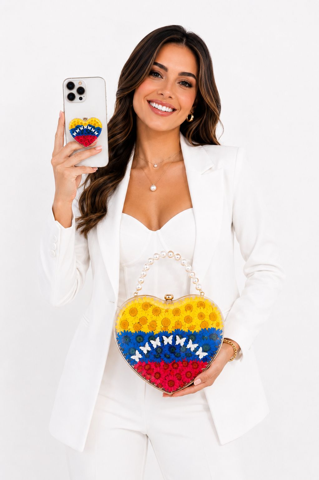 Cartera de triclor VZLA + POPSOCKET