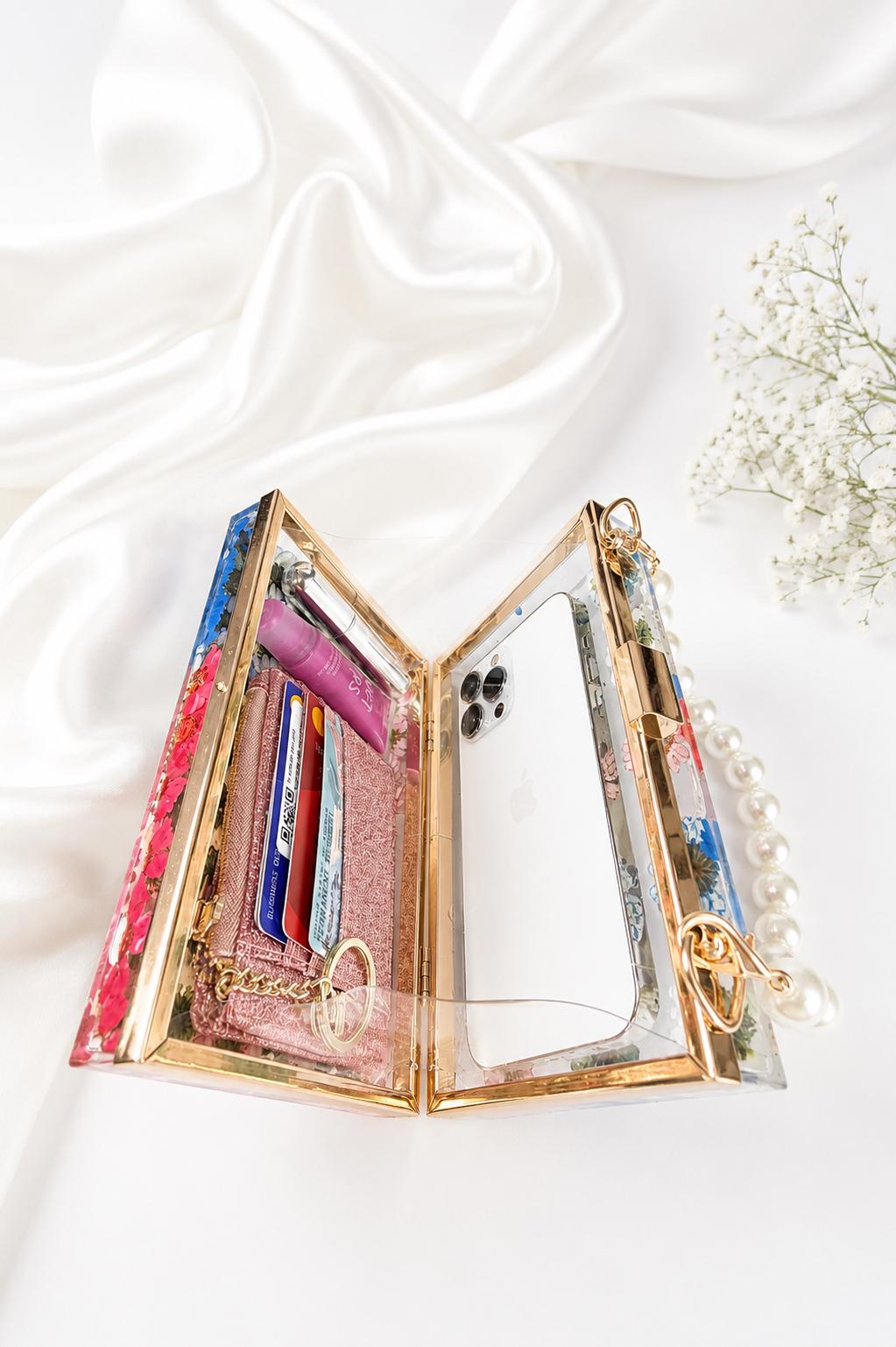 Cartera USA de margaritas reales + POPSOCKET