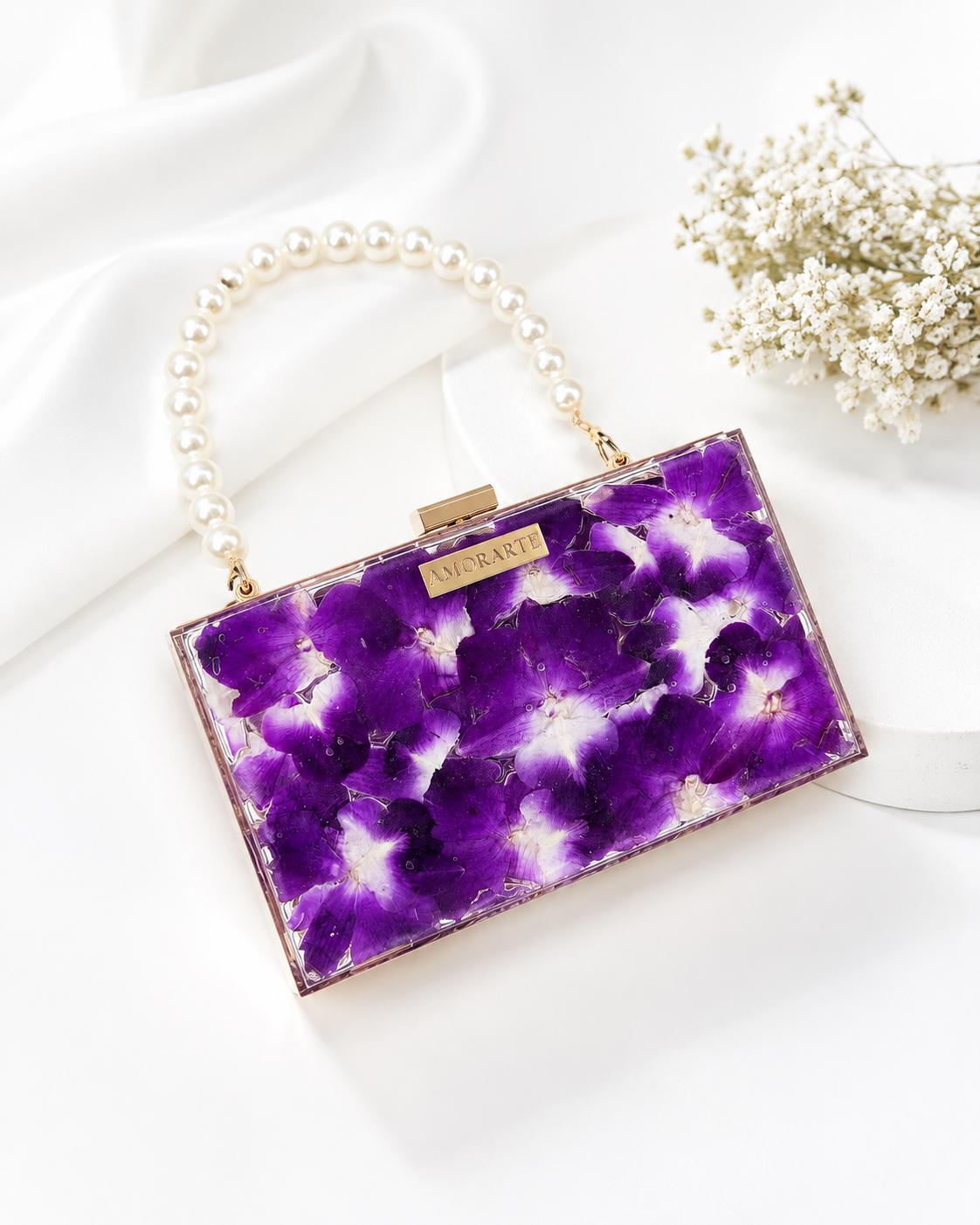 CARTERA INTELIGENTE de orquideas reale morada